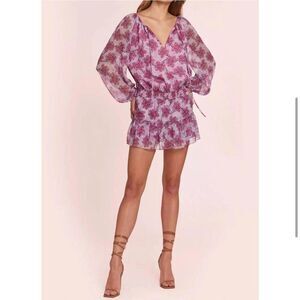 NWT New AMANDA UPRICHARD Charleigh Romper in Porsena Size Medium